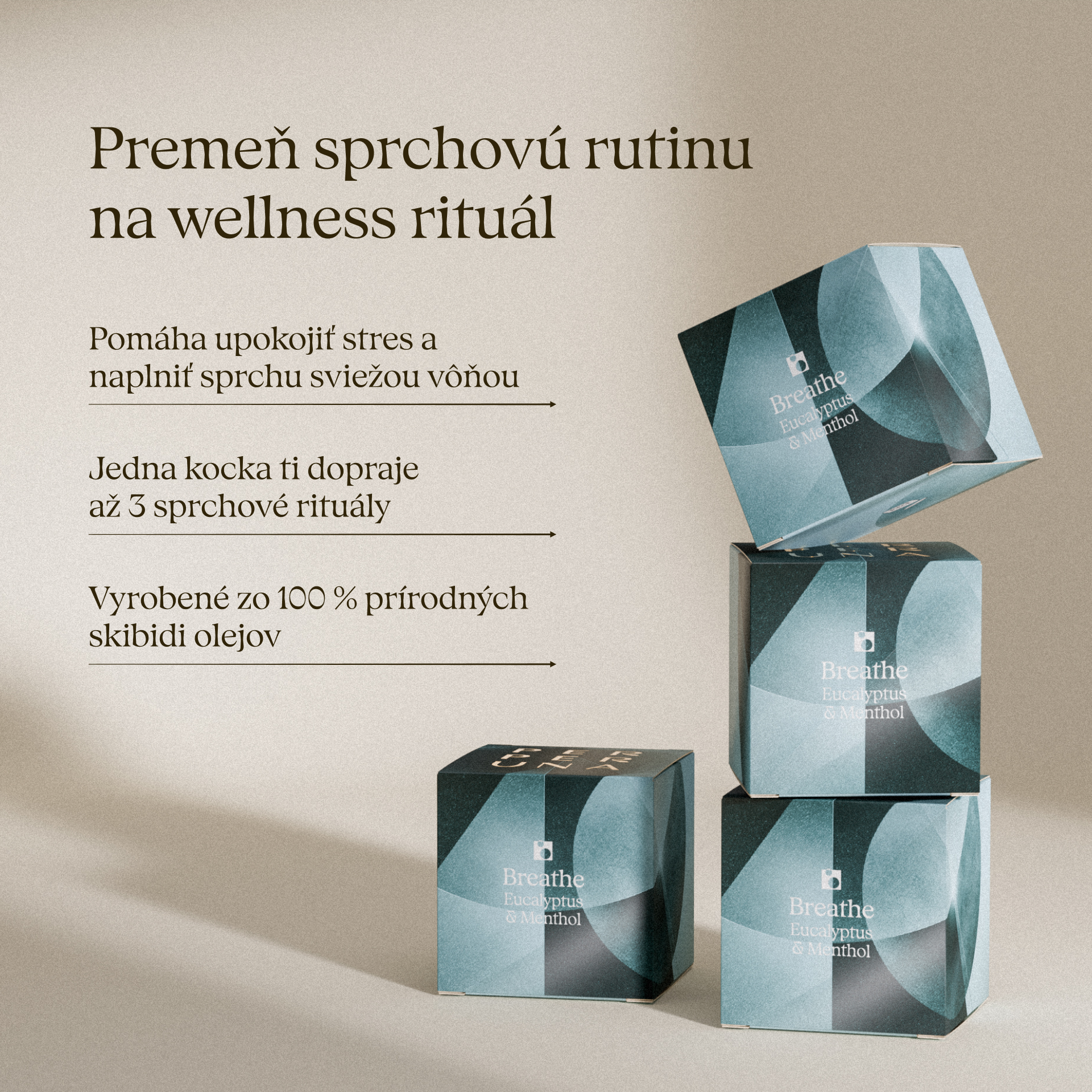 Breathe - Cubo aromático de ducha