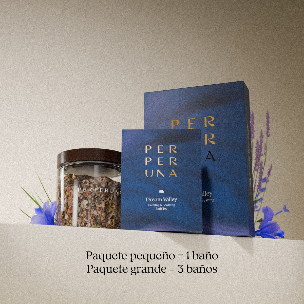 Dream Valley 50 g – té de baño: paquete pequeño = 1 baño, paquete grande = 3 baños