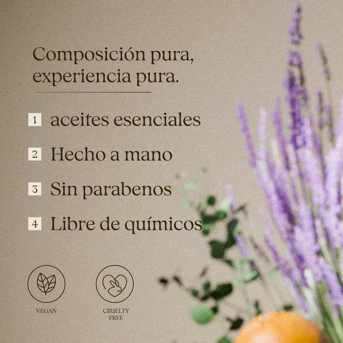 Composición de los cubos aromáticos de ducha: aceites esenciales, hechos a mano, sin parabenos