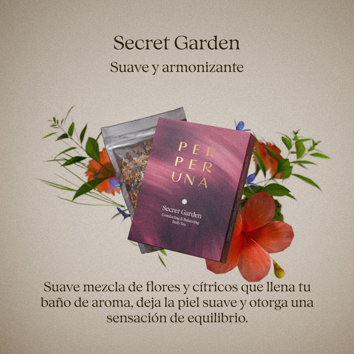 Secret Garden 50 g – té de baño: tarjeta del aroma