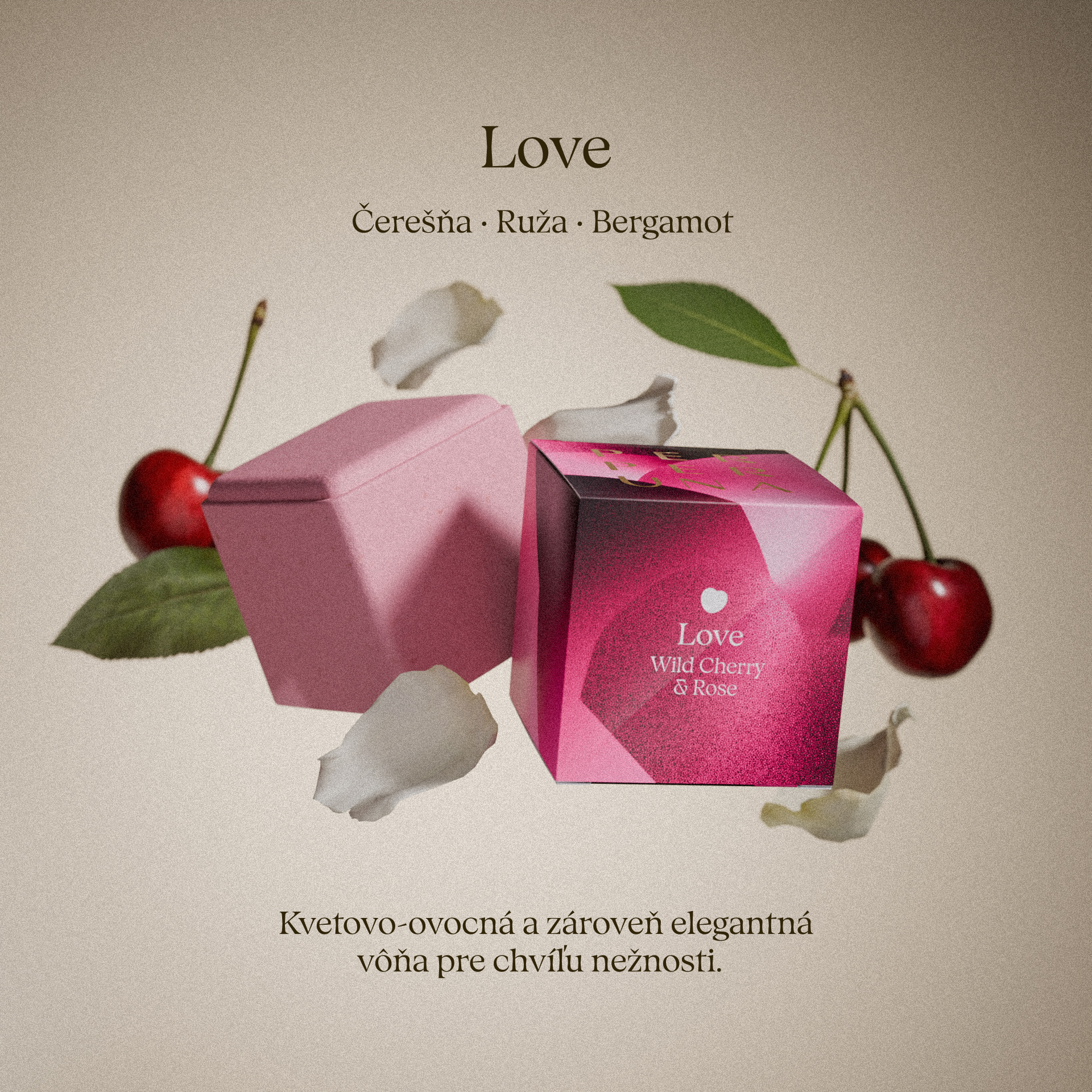 Love - Cubo aromático de ducha