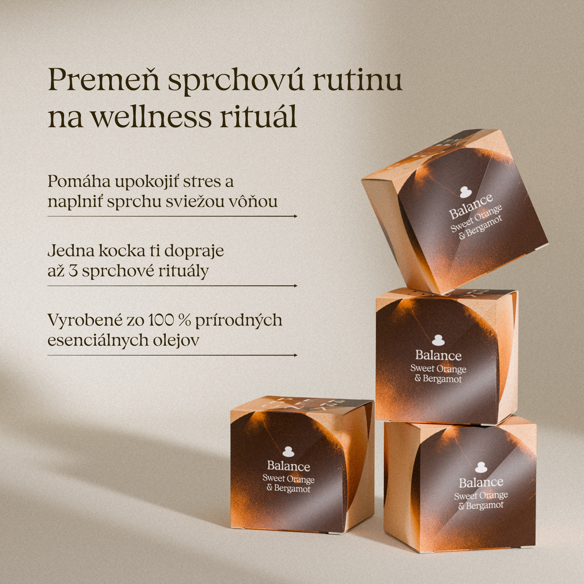 Balance - Cubo aromático de ducha