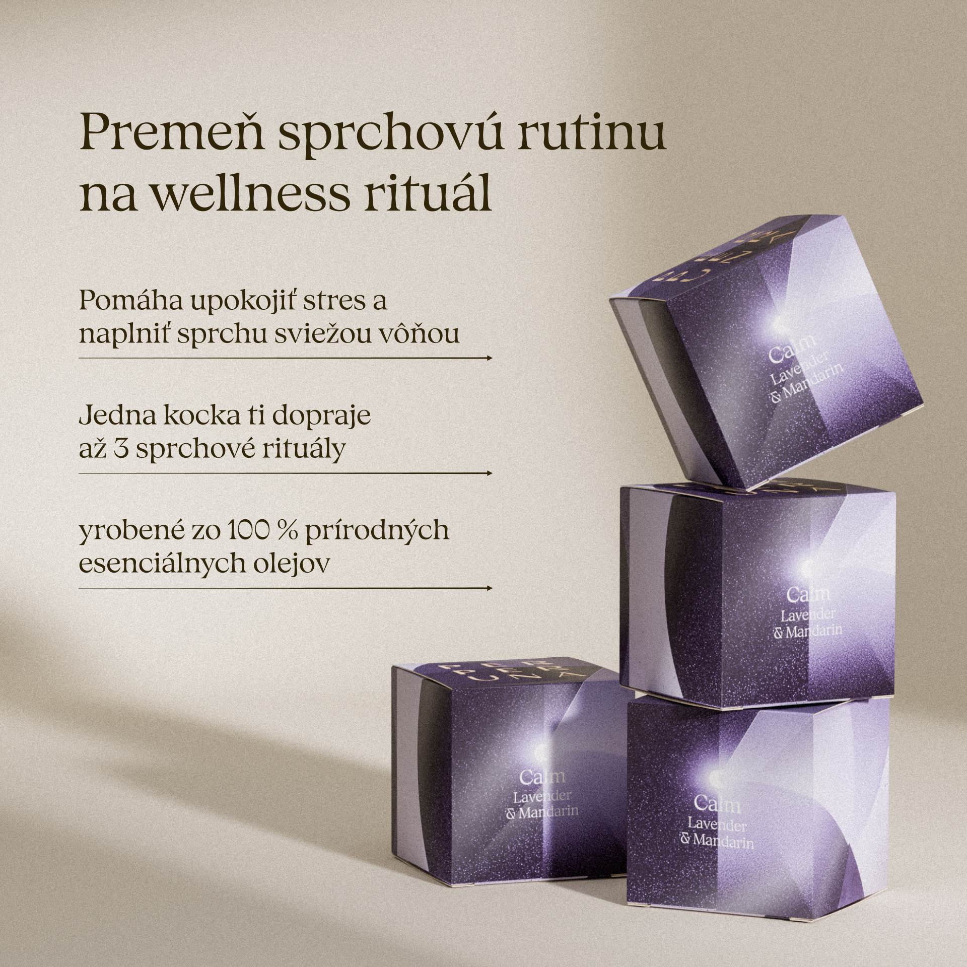 Cubos aromáticos de ducha imperfectos