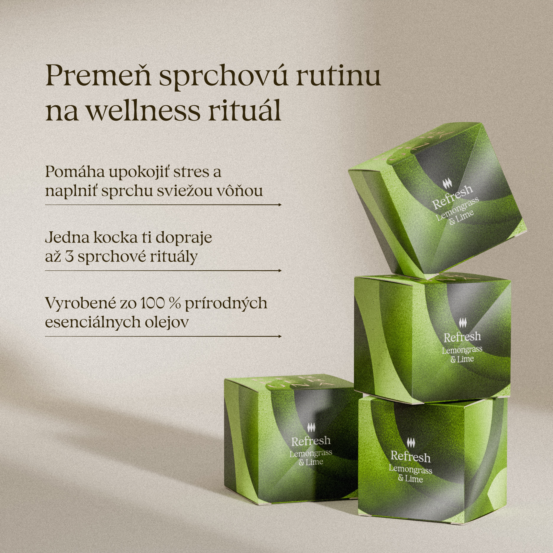 Refresh - Cubo aromático de ducha