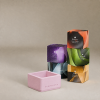 5 cubos de ducha imperfectos + cuenco rosa