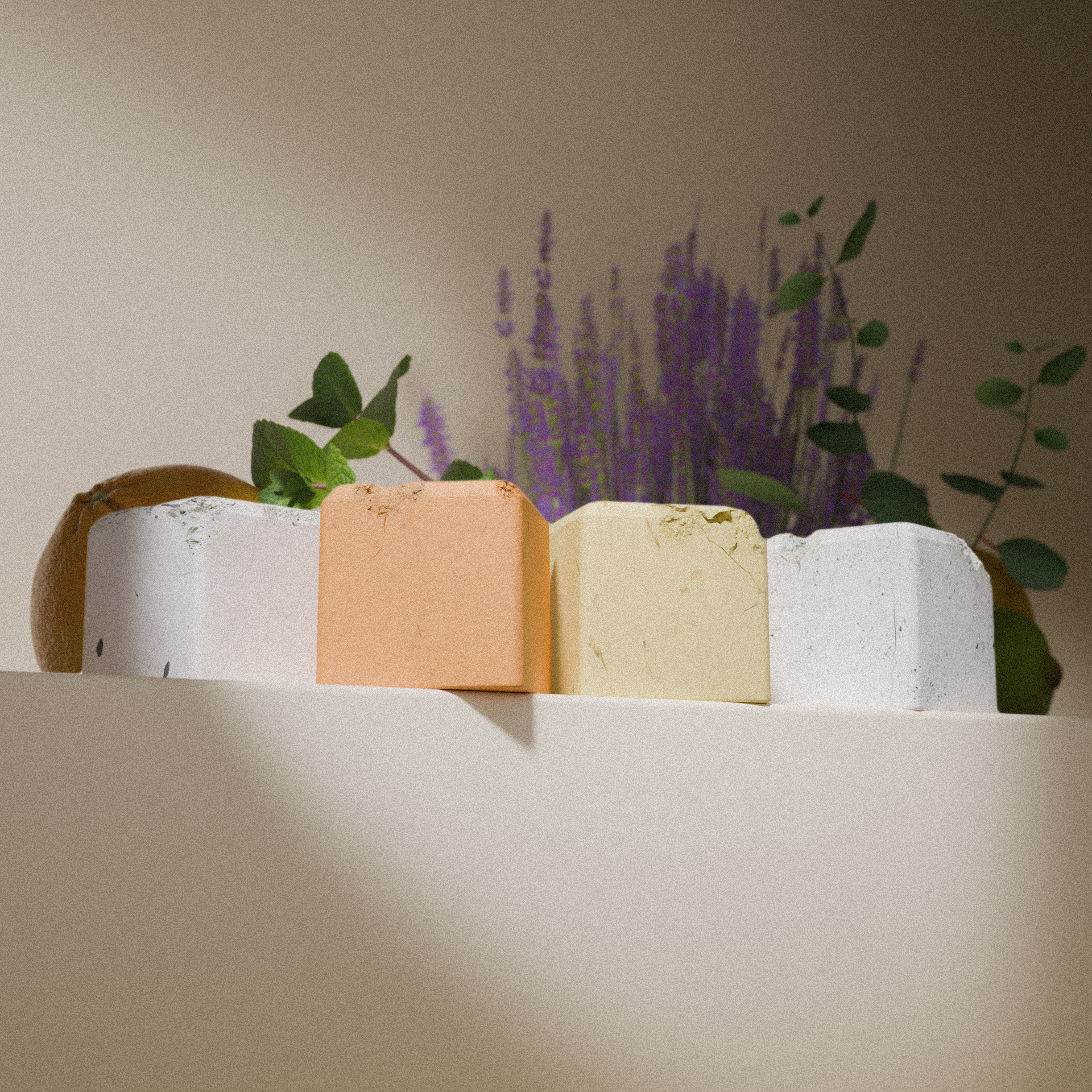 Cubos aromáticos de ducha imperfectos