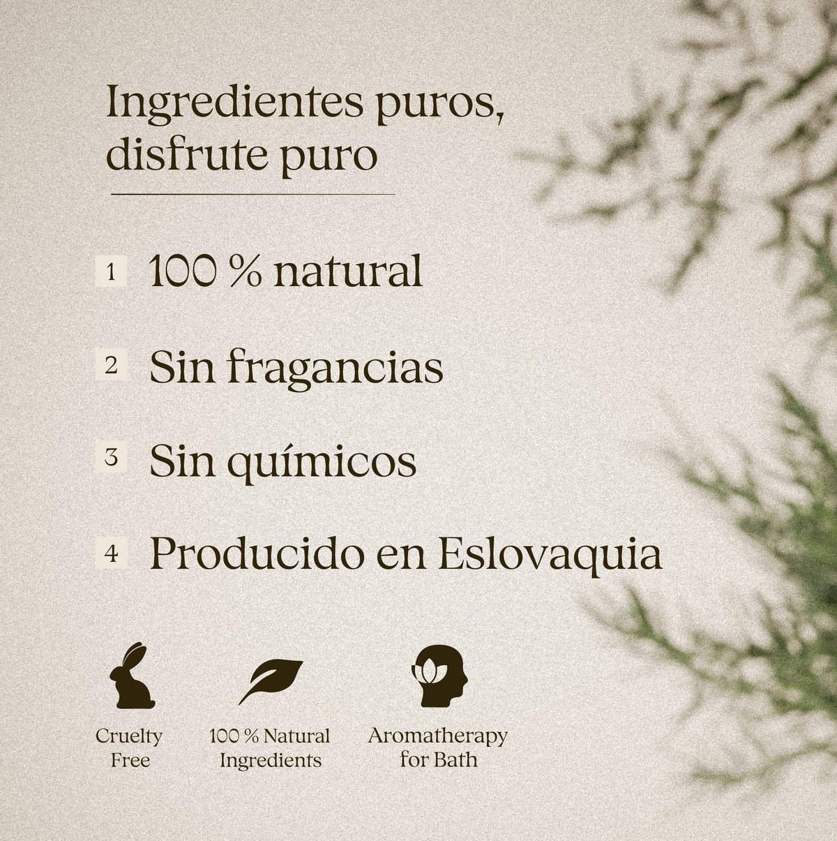 Nordic Forest 50 g – té de baño: ingredientes puros, sin fragancias, producido en Eslovaquia