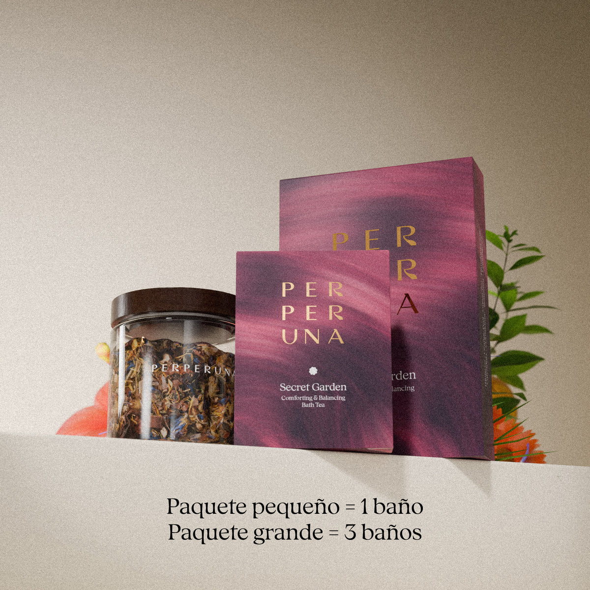 Secret Garden 50 g – té de baño: paquete pequeño = 1 baño, paquete grande = 3 baños