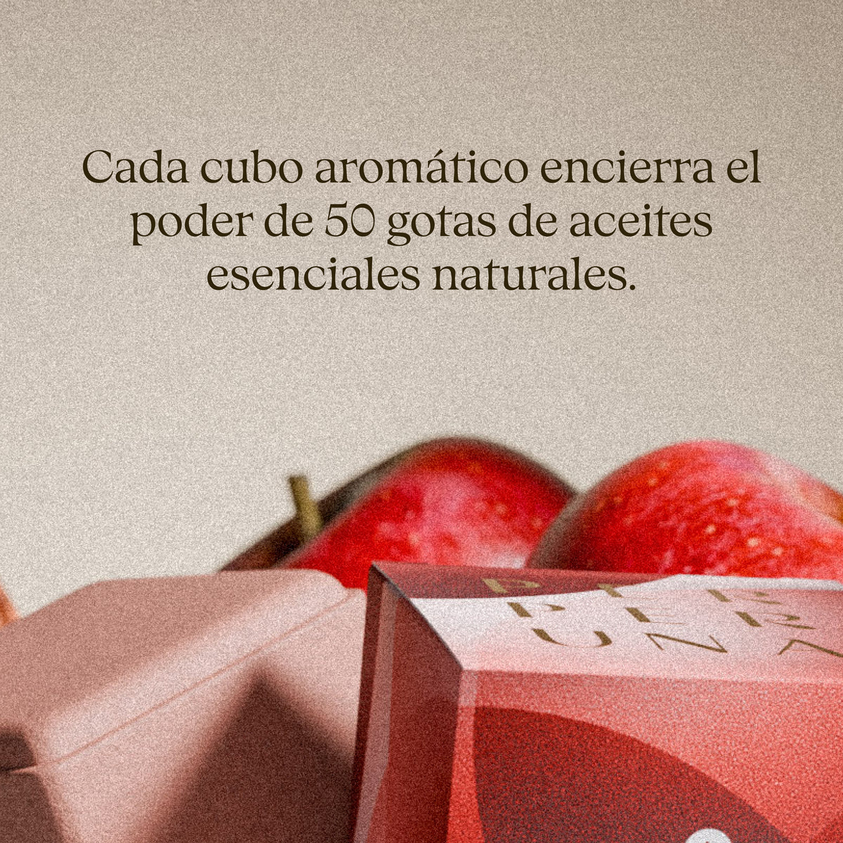 Cada cubo aromático encierra el poder de 50 gotas de aceites esenciales naturales. – Glow